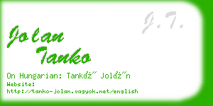 jolan tanko business card